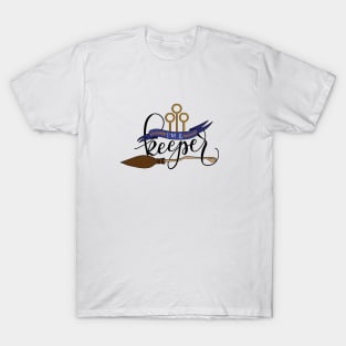 Black 'I'm A Keeper' Pun - Blue T-Shirt